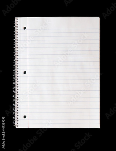 Obraz Spiral Notebook on Black