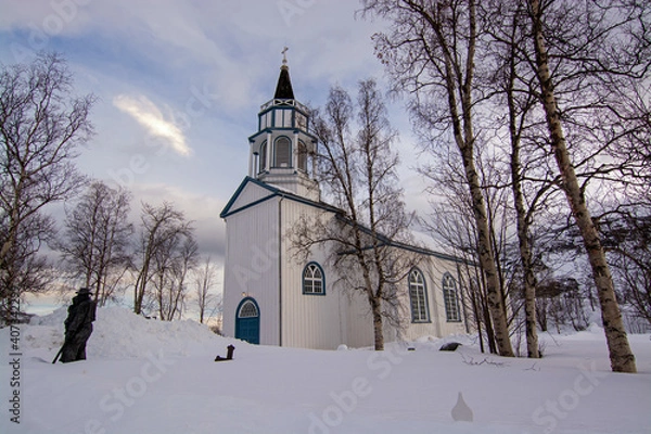 Obraz Kirche von Kafjord, Alta, Norwegen