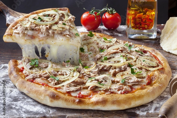 Obraz Pizza Tuńczyk