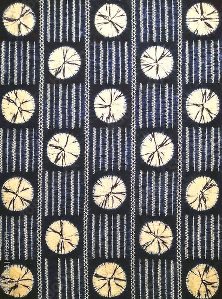 Obraz Blue zarape, hand embroidered, made in Mexico