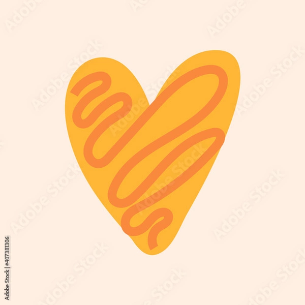 Obraz heart icon isolated on colored background