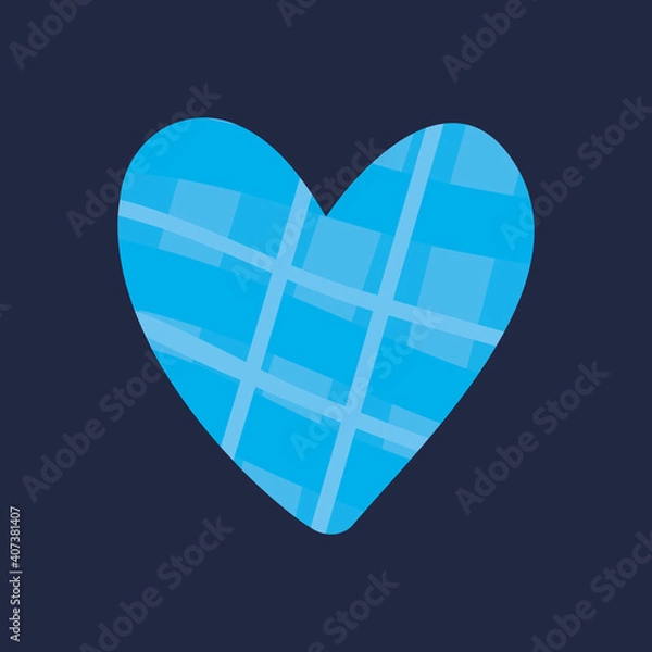 Obraz heart icon isolated on colored background
