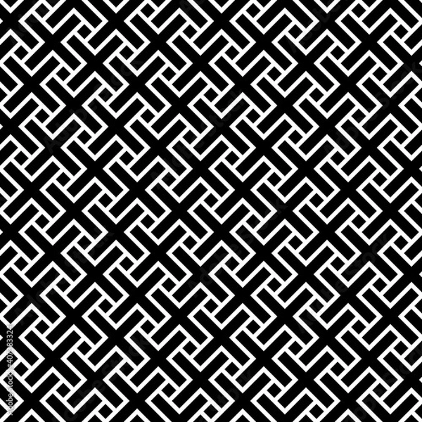 Fototapeta Abstract seamless pattern of crosses. Modern stylish texture