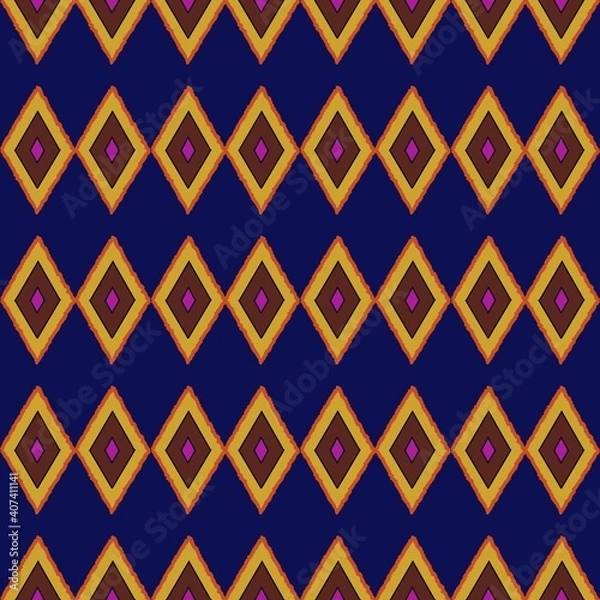Obraz geometric ethnic pattern traditional design for background