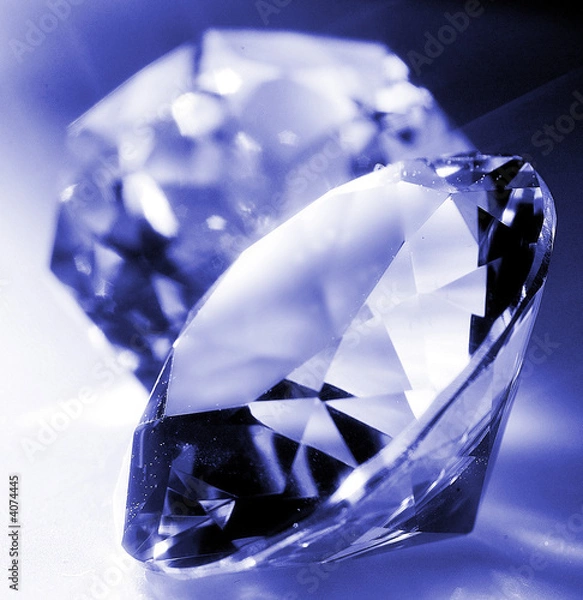 Fototapeta blauer kalter diamant