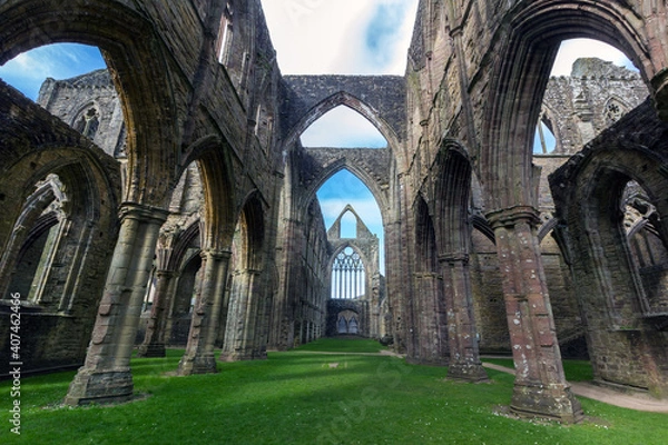 Fototapeta Tintern Abbey Interior