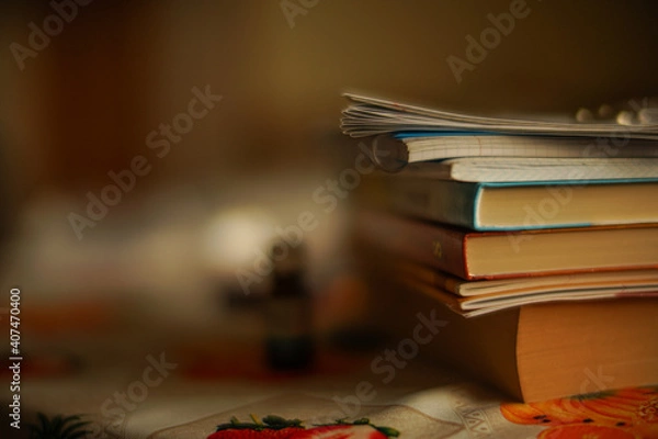 Fototapeta stack of books