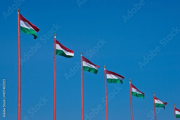 Obraz Ungarische Flaggen