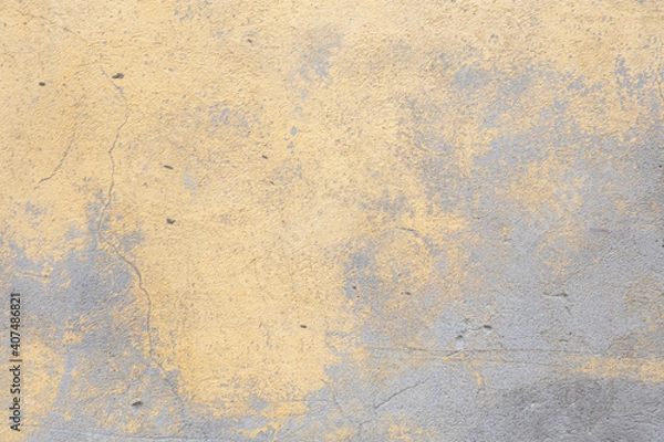 Fototapeta Background and texture of the old plastered wall. Paint, scratches and chips