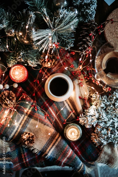 Obraz Christmas Coffee Scene