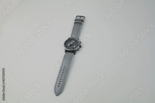 Obraz grey watch on gray background