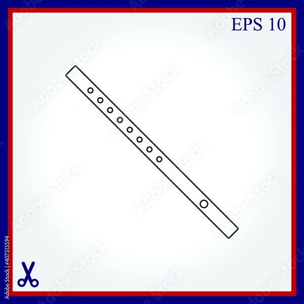 Obraz flute icon