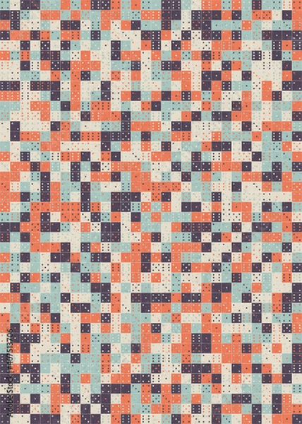 Fototapeta Abstract Geometric Pattern generative computational art illustration