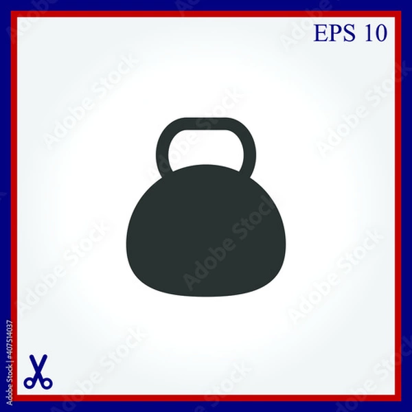 Obraz Kettle bell icon