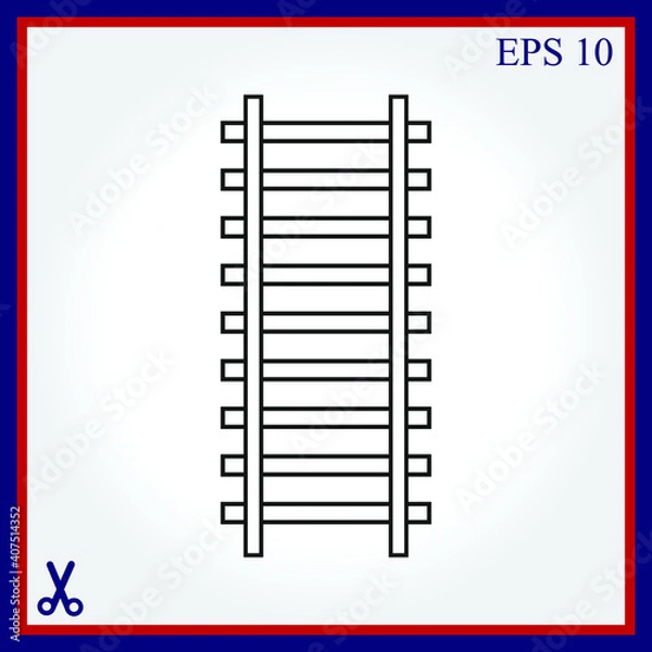 Obraz Rail road icon