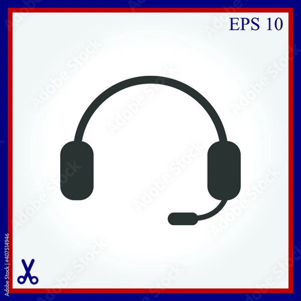 Obraz Headphones icon