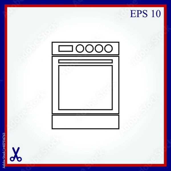 Obraz Stove vector icon