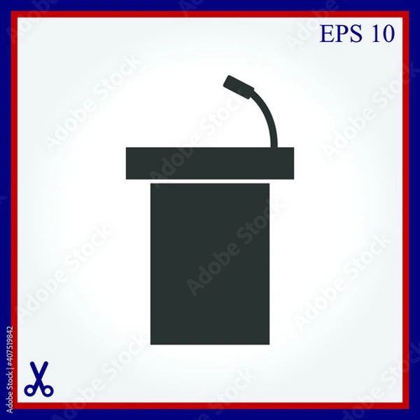 Obraz rostrum vector icon