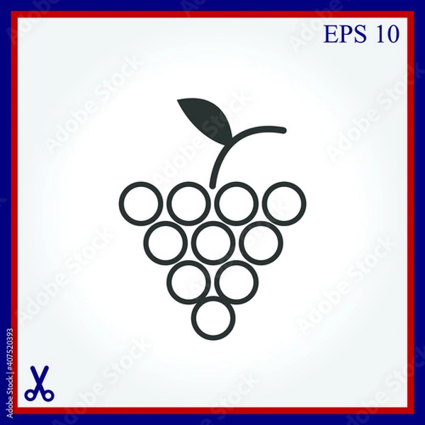 Obraz grapes icon