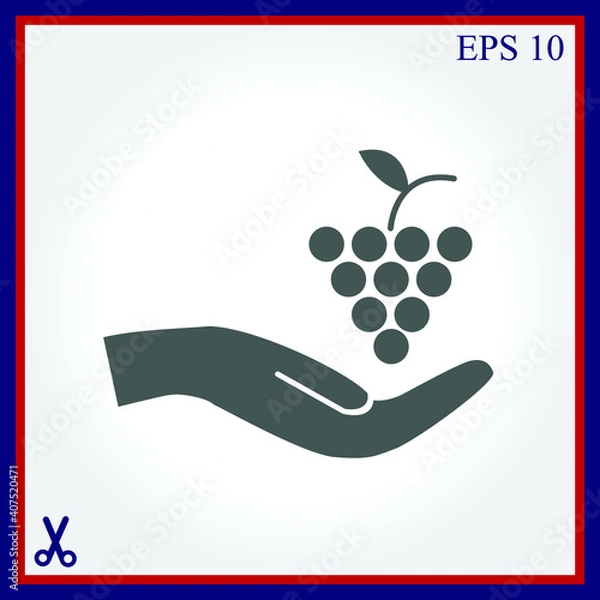 Obraz grapes icon