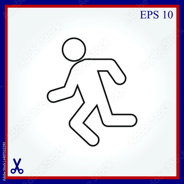 Obraz Running man icon