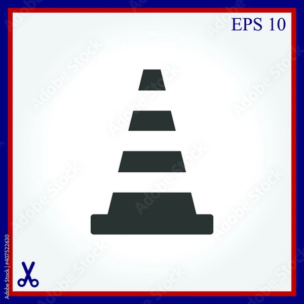 Obraz Traffic cone icon