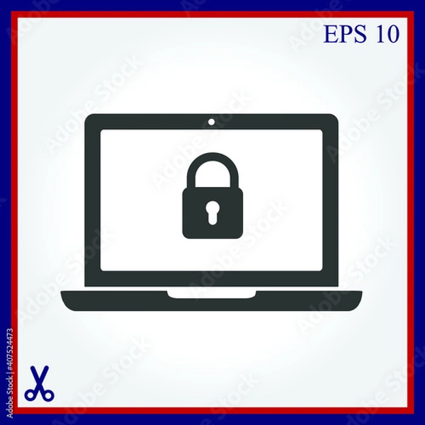 Obraz Laptop vector icon