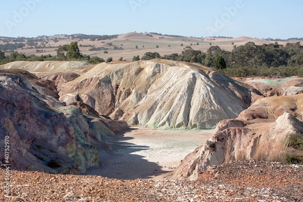 Fototapeta worked out copper mine