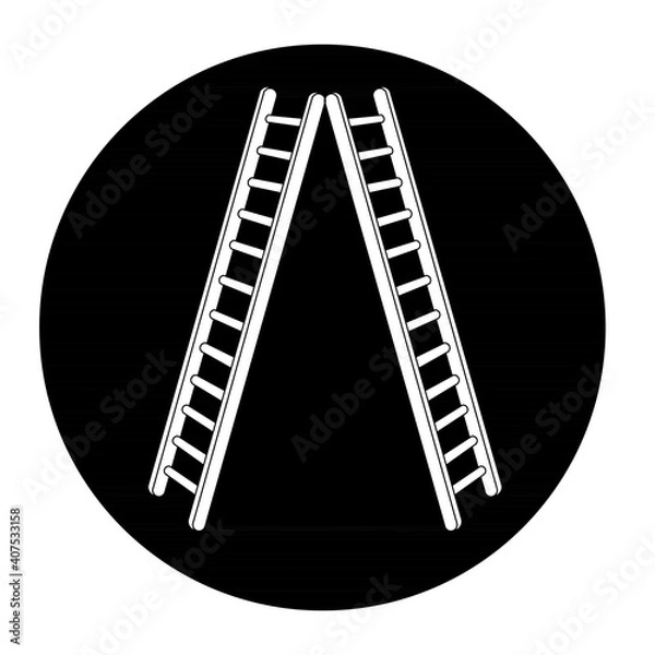 Obraz black and white icon