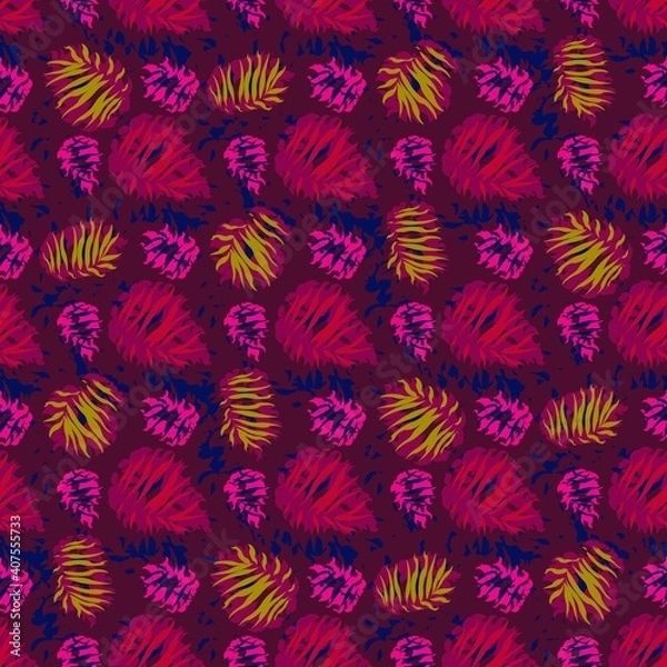 Fototapeta seamles leaf pattern variations