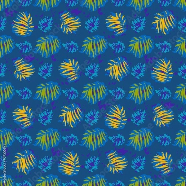 Fototapeta seamles leaf pattern variations