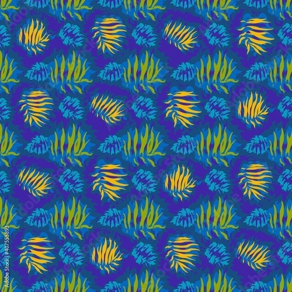 Fototapeta seamles leaf pattern variations