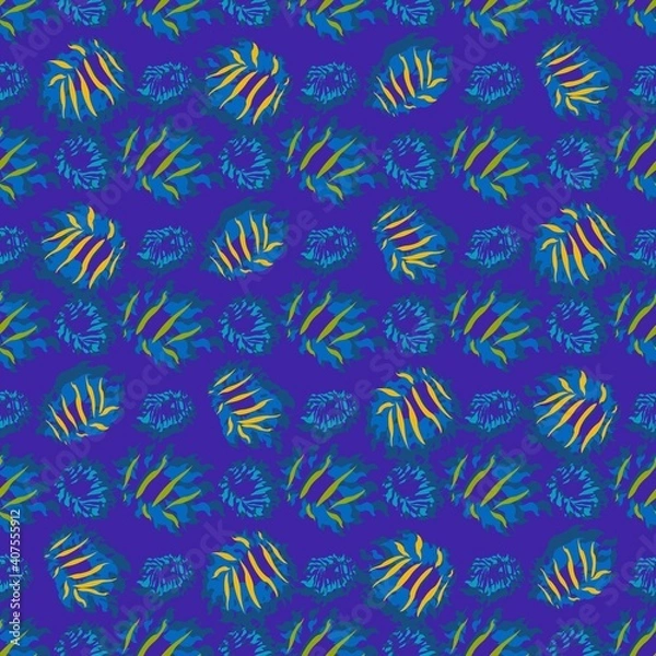 Fototapeta seamles leaf pattern variations