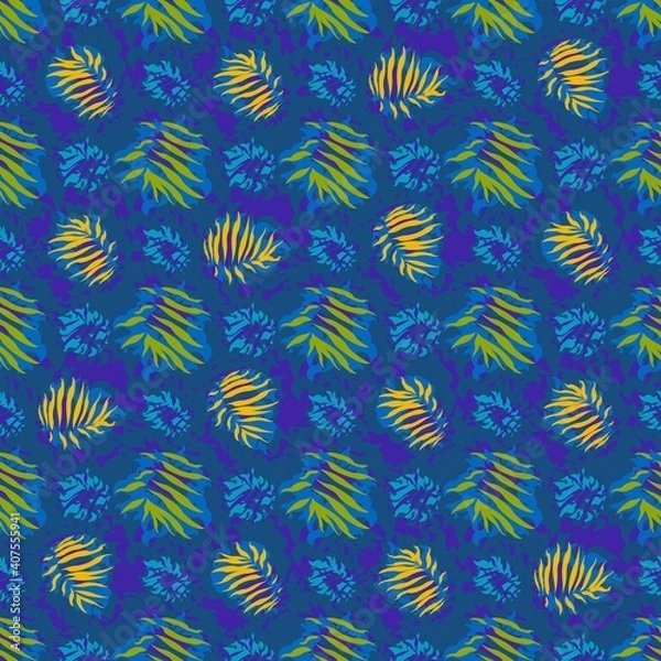 Fototapeta seamles leaf pattern variations