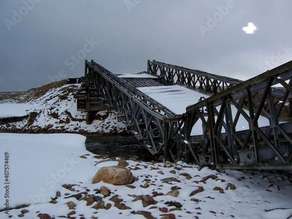 Fototapeta bridge over the river