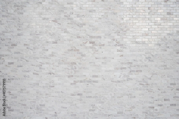 Obraz Building wall texture indoor white tile brick background