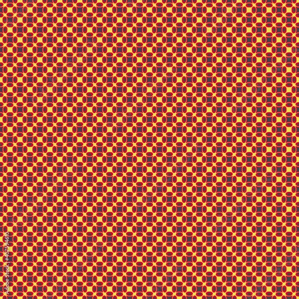 Obraz IIllustration with repetitive geometric shapes, trendy color # FFCC66 Illuminating. Abstract background for web pattern, wallpaper, digital graphics, packaging, objects and artistic decor.