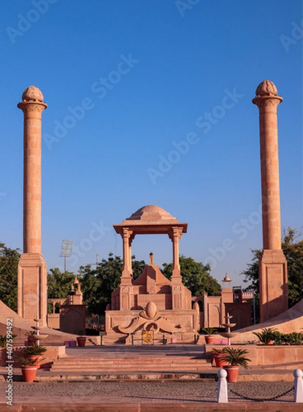 Fototapeta Amar Jawan Jyoti, a tribute is paid to the martyred soldiers of the Indian Army here.
