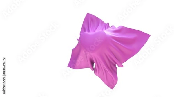 Obraz heart behind a sheet white background