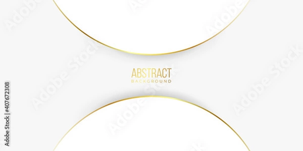 Fototapeta Modern abstract golden line background