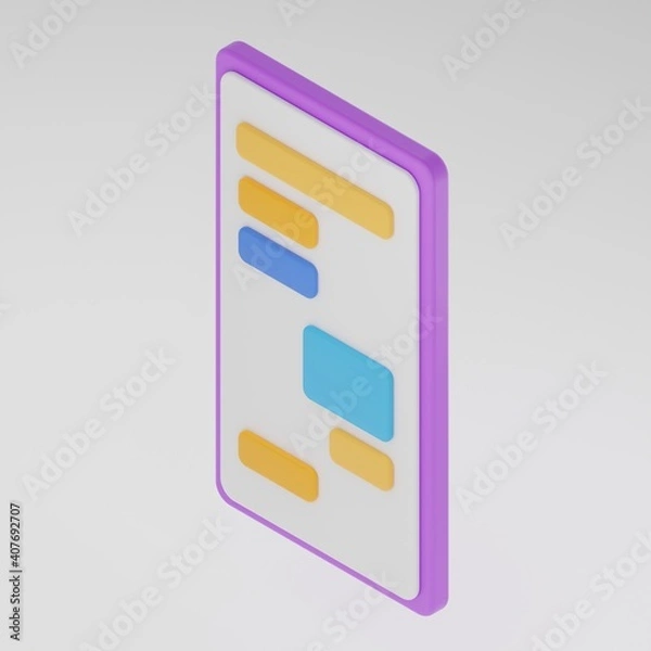 Obraz Isometric Icon smartphone