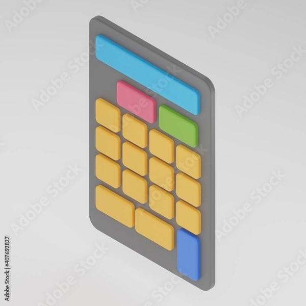 Obraz Isometric Icon calculator