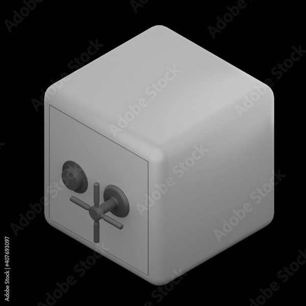 Obraz Isometric Icon safe box