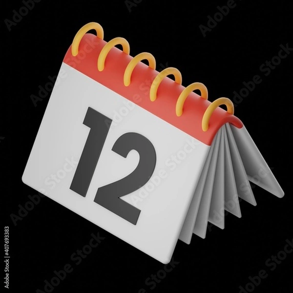 Obraz Isometric Icon calendar