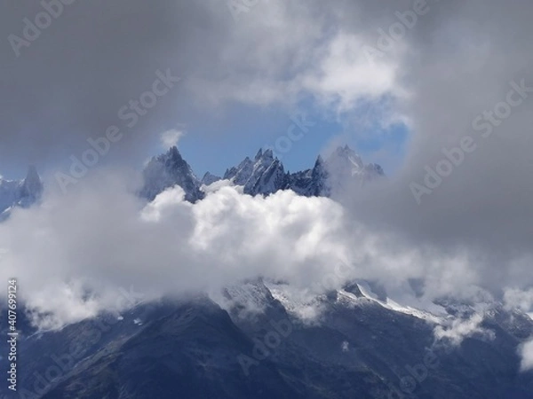 Obraz clouds over the mountain