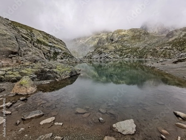 Obraz waterfall in the mountains
