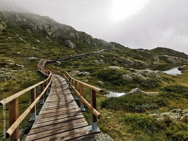 Obraz bridge in the mountains