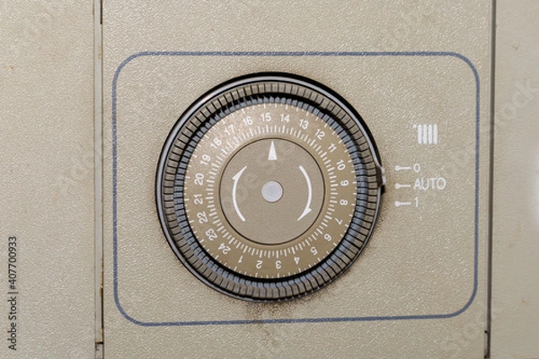 Fototapeta the control panel of a heater
