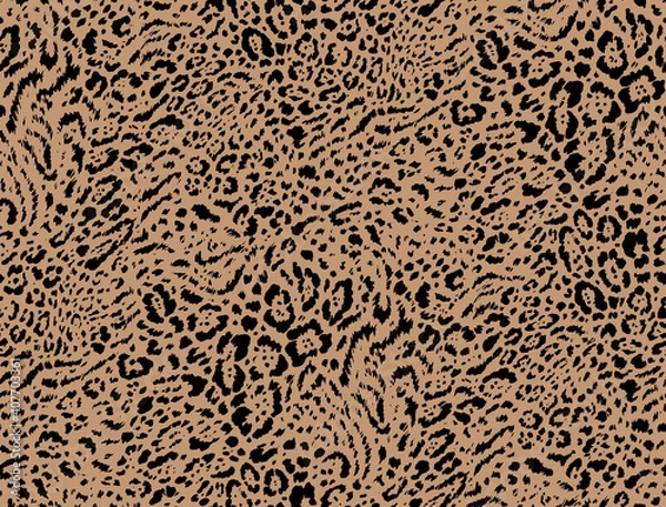 Obraz Seamless degrade leopard pattern, animal print.
