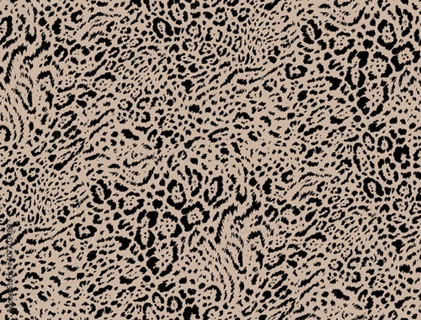 Obraz Seamless degrade leopard pattern, animal print.